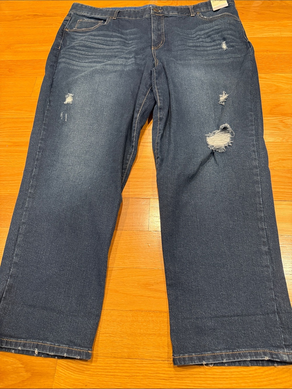 NWT Terra & Sky boyfriend jeans relaxed fit size 20W.